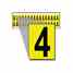Brady 1520-4 15 Series Number & Letter Card Turkey