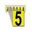 Brady 3450-5 34 Series Number & Letter Card Turkey