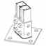 Cooper B-line B281ZN Cooper B-Line  Strut Post Base Turkey