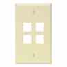 Leviton 41080-4A QuickPort Wallplate Turkey