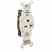 Leviton 5461-T Single Receptacle20A Turkey