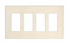 Leviton 80312-ST Screwless Decora Wallplate Turkey