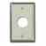Leviton D6710-1S1 W/plt Ind 1pt Sngl Ss Turkey