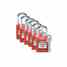 Brady 105890 BRA  6PK PADLOCK REDDANGER LOCK OUT 1 Turkey