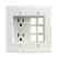 Leviton 690-T 2gduplex Recess Clkhldr Turkey