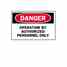Brady 23023 Machine & Operational Sign Turkey