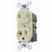 Leviton 5335-W 20 Amp Duplex Combination Switch Turkey