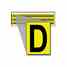 Brady 3410-D 34 Series Number & Letter Card Turkey