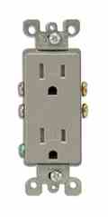 Leviton T5325-GY Tamper Resisistant Decora Duplex Receptacle Turkey