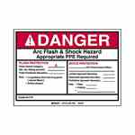 Brady 99467 B933 5x7 Blk/red/wht 5/pk Arc Flash Lbl Turkey