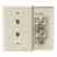 Leviton 40544-I Jack W/plt 6p4c Mid Iv Turkey
