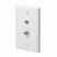 Leviton 5EA20-S2W (1) Data Port / (1) F Turkey