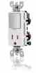 Leviton T6525-A 15 Amp Combination Decora Receptacle Turkey
