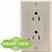 Leviton T5280-GY 15a Tr Surge Recpt Turkey