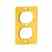 Leviton 3051-Y 1g Duplex Cover Plate Turkey