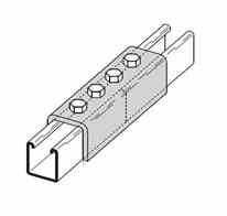 Cooper B-line B172HDG Cooper B-Line  Four Hole Channel Splice Turkey