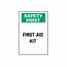 Brady 85323 First Aid Sign Turkey