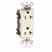 Leviton M1636-T 20 Amp Decora  Duplex Receptacle Turkey