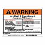 Brady 121084 B7569 5x7 Blk/red/wht 5/pk Arc Flash Lbl Turkey