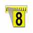 Brady 1530-8 15 Series Number & Letter Card