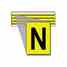 Brady 3400-N 34 Series Number & Letter Card Turkey