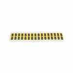 Brady 3420-B 34 Series Number & Letter Card
