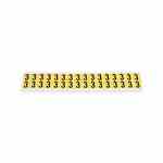 Brady 3420-3 34 Series Number & Letter Card