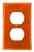 Leviton 80703-IG Duplex Wallplate Turkey