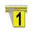Brady 1520-1 15 Series Number & Letter Card Turkey