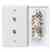 Leviton 40266-W Jack 625b3 6p6c Std Wh