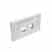 Leviton 49910-HW2 Plt Frn 2pt Hm Wh