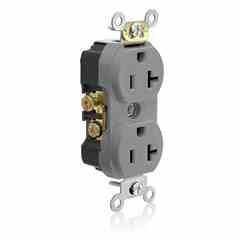 Leviton TCR20-GY Tamper Resistant Duplex Receptacle Turkey