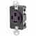 Leviton 7250-FR Flush Mtg Receptacle Turkey