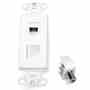 Leviton 41658-W Décora Wall Jack Insert 8P8Cx8P8C Turkey