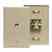 Leviton 4625B-44I Telephone Wall Jack Assembly Turkey