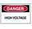 Brady 84876 Voltage Sign