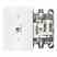 Leviton 40257-W Jack W/plt 630a 6p4c Wh