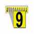 Brady 3440-9 34 Series Number & Letter Card