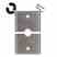 Leviton S751-N Phone/Cable Split Wallplate Turkey