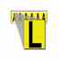 Brady 3450-L 34 Series Number & Letter Card