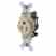 Leviton 5088-I 15 Amp Single Receptacle