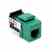 Leviton 41106-RV6 Jack 6p6c Usoc Green