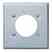 Leviton S701-GY Power Outlet Wallplate