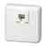Leviton C0245-W 6p4c Jack W/bl & Cvr Wh