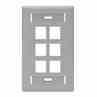 Leviton 42080-6GS Wallplate 6