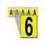 Brady 3460-6 34 Series Number & Letter Card Turkey