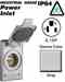 Leviton 5278-CWP 15A Integrated Power Flanged Inlet