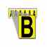 Brady 1550-B 15 Series Number & Letter Card