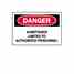 Brady 40636 Admittance Sign