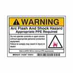 Brady 102307 B302 35x5 Blk/org/w 100/rl Flash&shock
